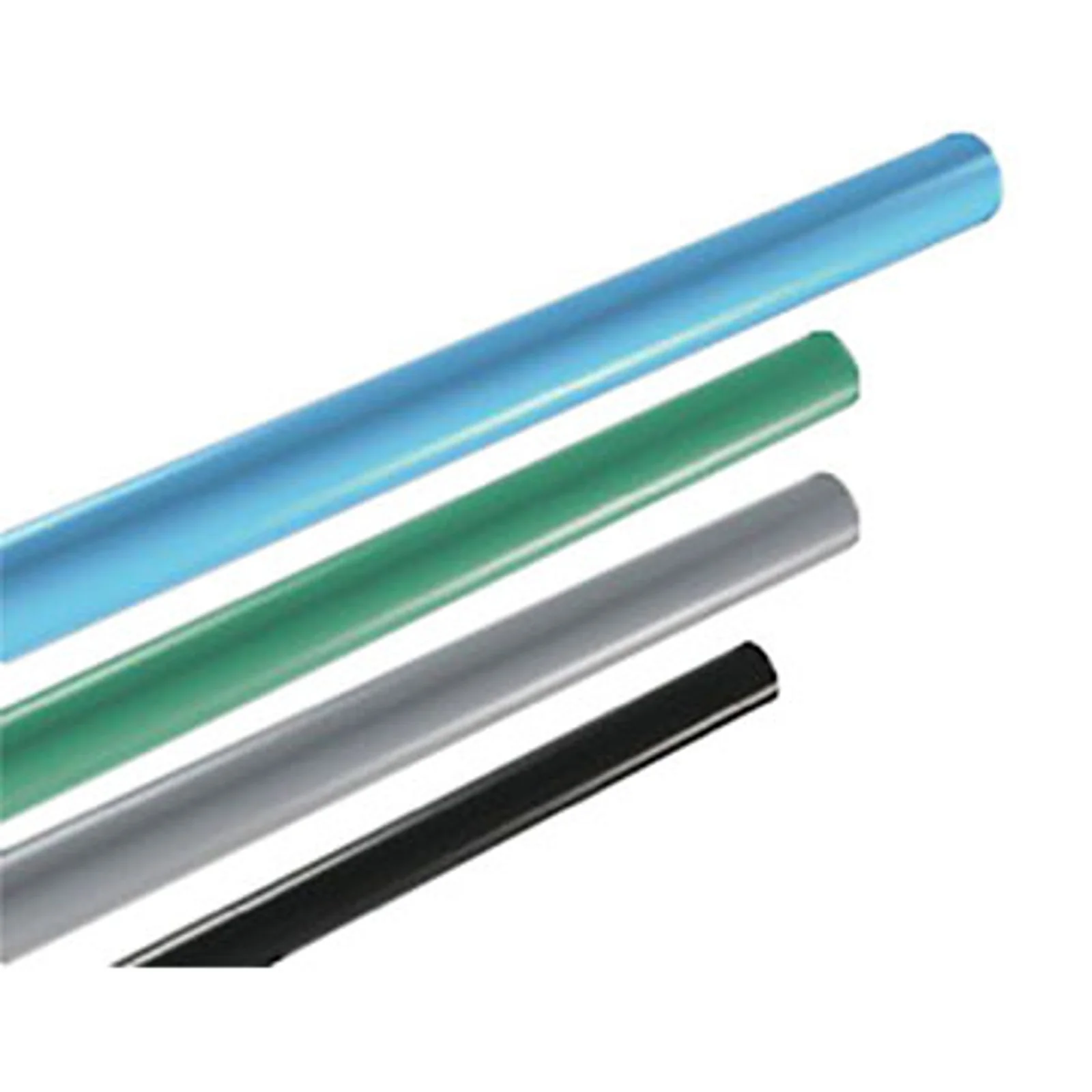 Champion Quick-Lock tubing in blue, green, gray, and black